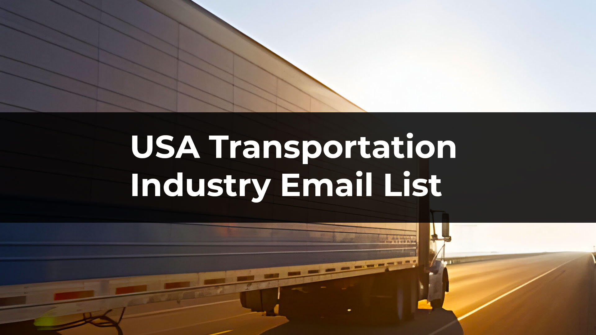 USA Transportation Industry Email List