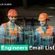 Engineers Email List featuring engineering professionals working on industrial construction projects