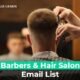 Barbers and hair salon email list generation service for targeted marketing leads