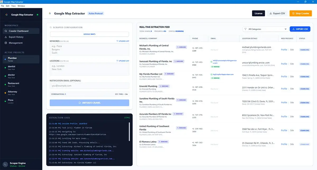 google-map-extractor